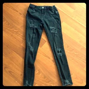 Black ripped jeans for 12 year girls